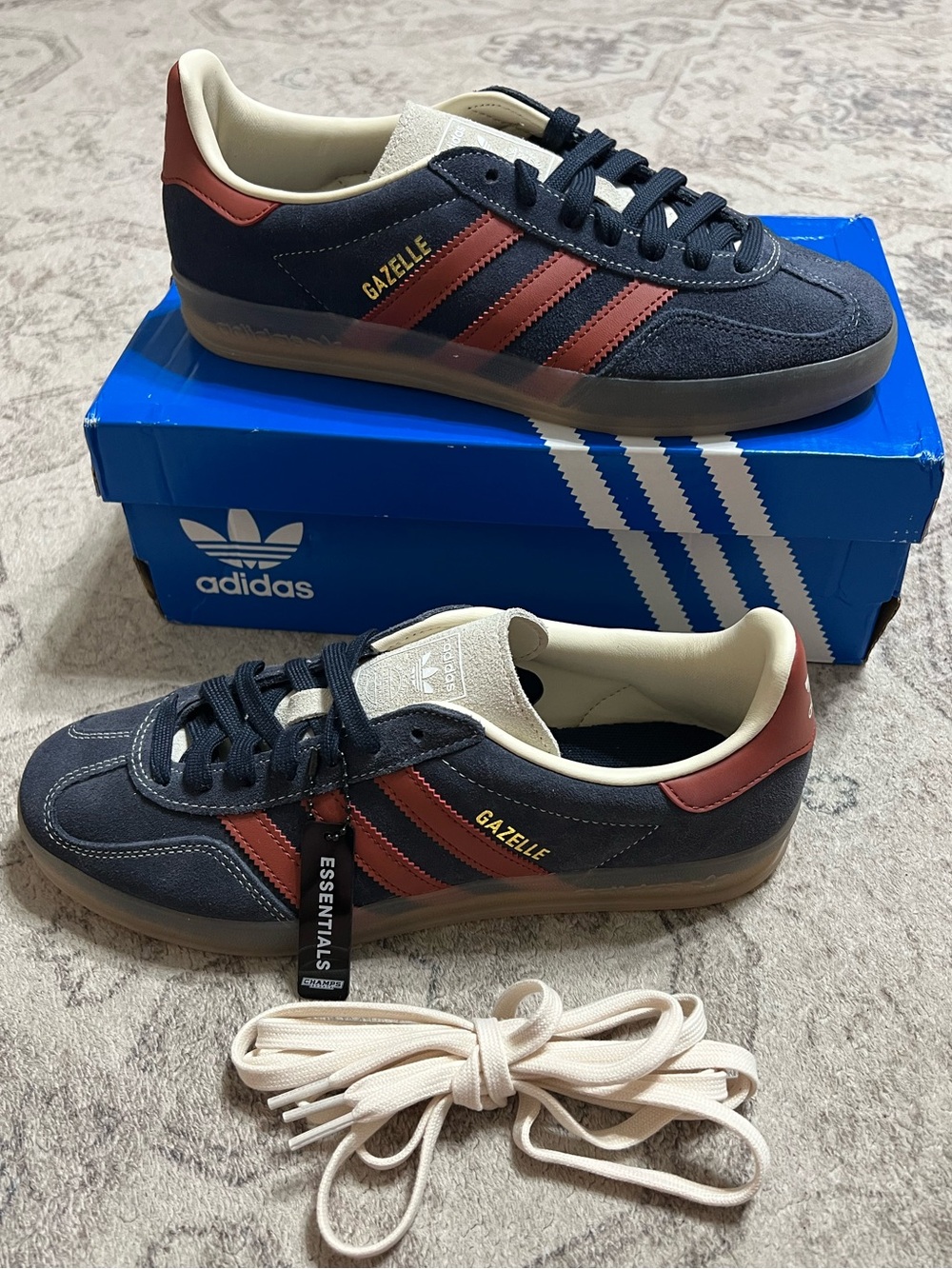 Adidas Gazelle Indoor in 'Legend Ink/Preloved Ruby' Shoes